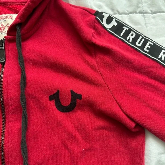 ᴛʀᴜᴇ ʀᴇʟɪɢɪᴏɴ ʜᴏʀꜱᴇꜱʜᴏᴇ ʀᴜʙʏ ʀᴇᴅ ᴢɪᴘ ᴜᴘ ʜᴏᴏᴅɪᴇ - Picture 3 of 7